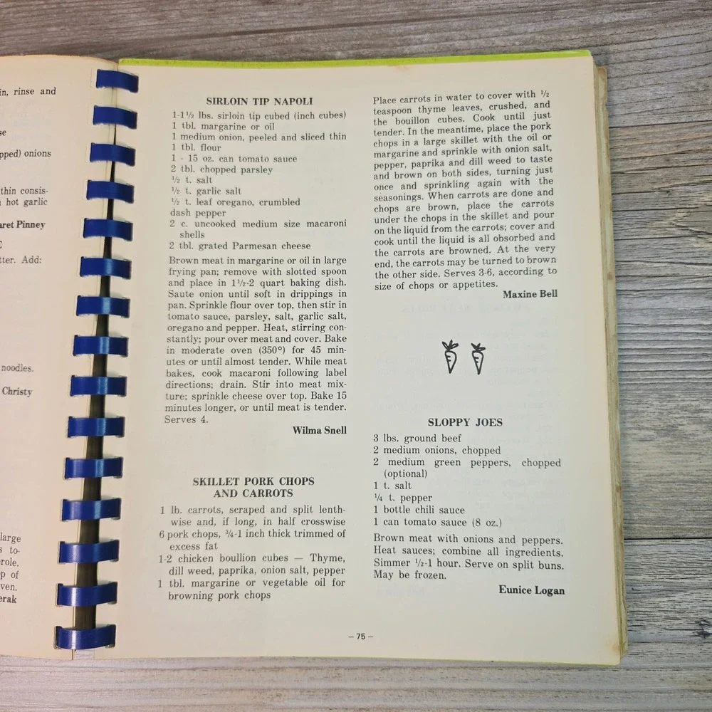 Agatha's Patchwork 1973 Vtg Iowa Community Cookbook‎ Jane Lamb Hospital Spiral